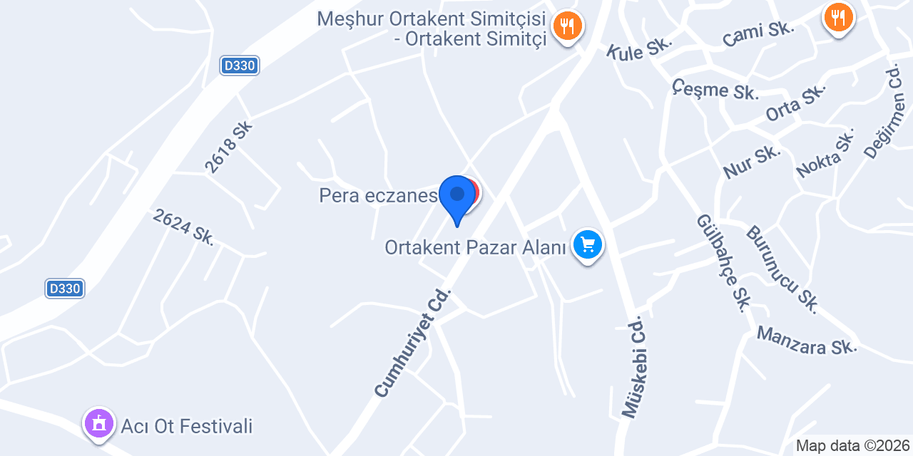 Yaz Eczanesi konumu