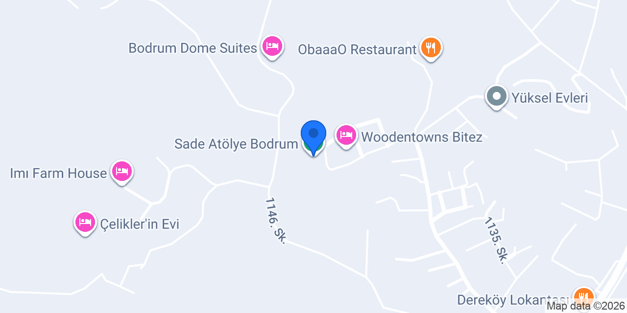 Sade Atölye Bodrum konumu