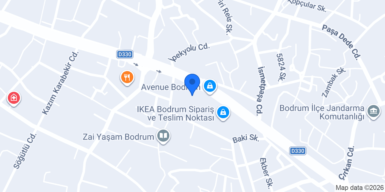Cenap Optik Bodrum konumu