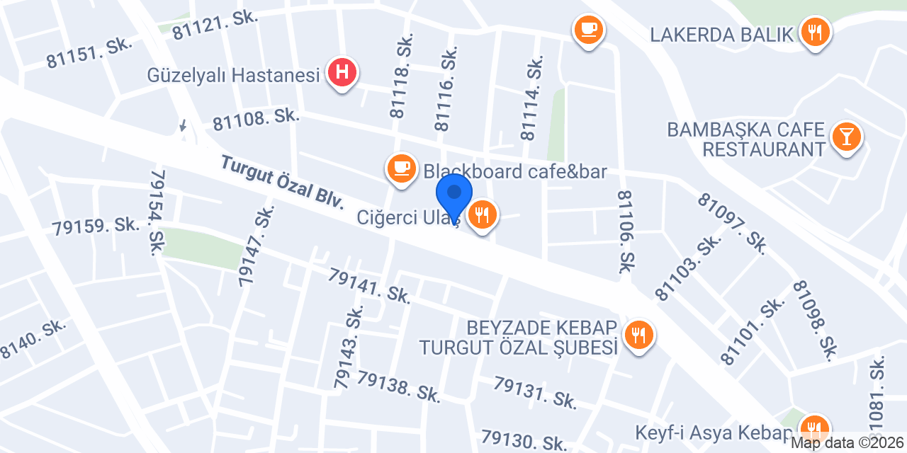 Levent Börek Adana Turgut Özal Şubesi konumu