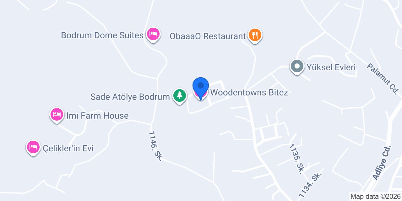 Woodentowns Bitez konumu