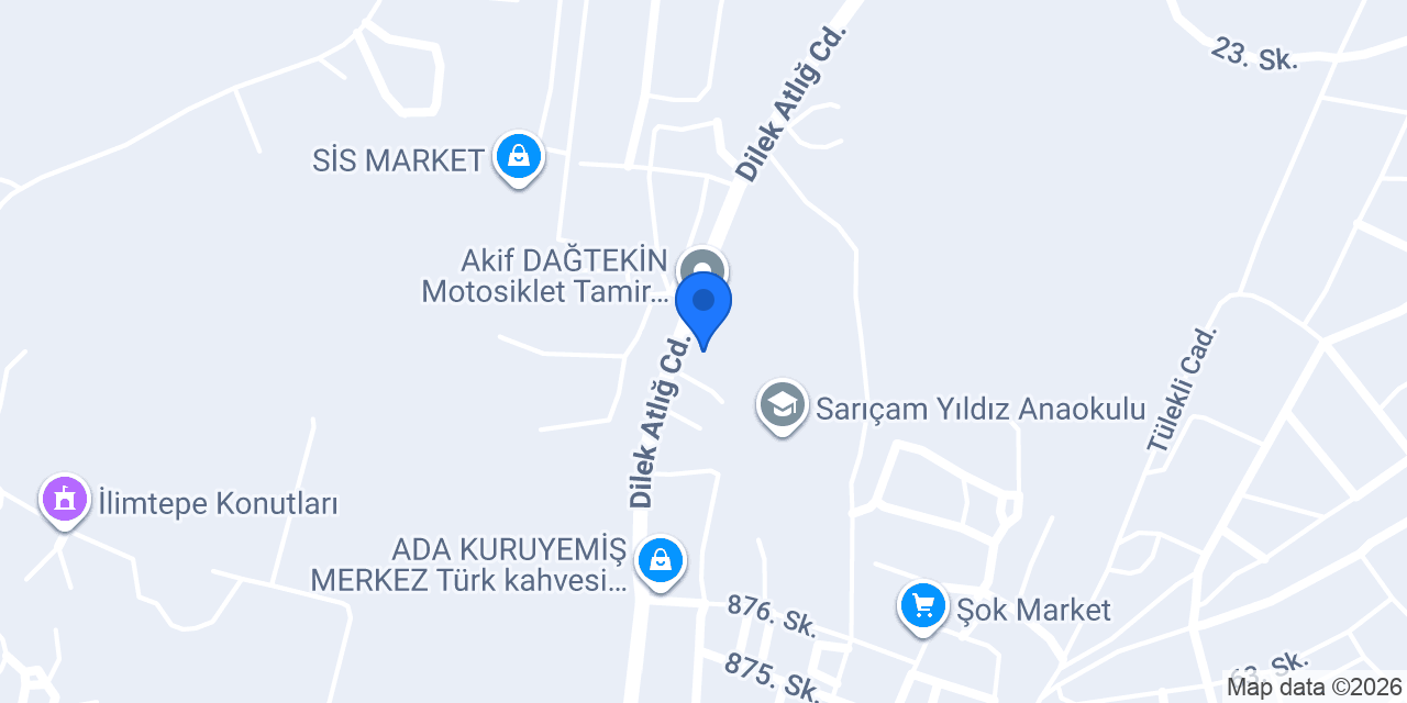 DAĞTEKİN TENTE konumu