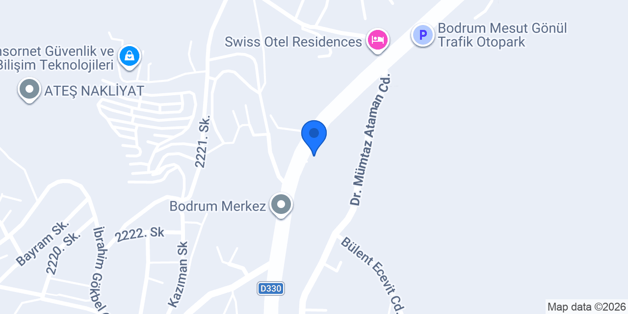 Hyundai Çetaş Bodrum konumu