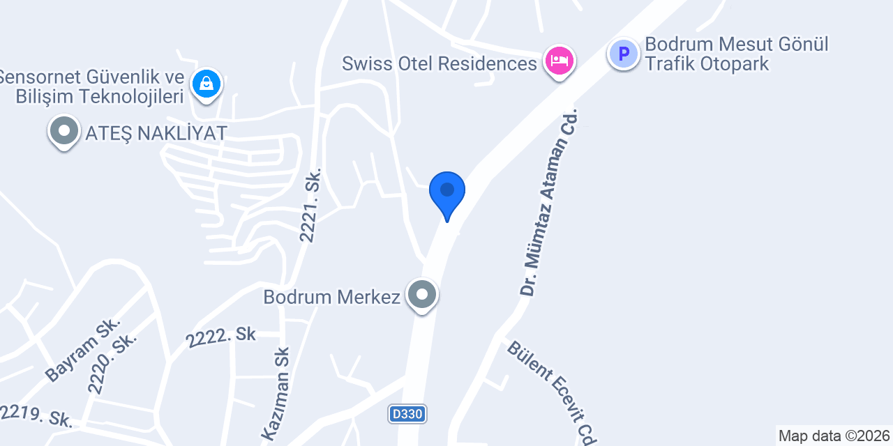 BODRUM ARK DEMİR TABELA SİNEKLİK konumu