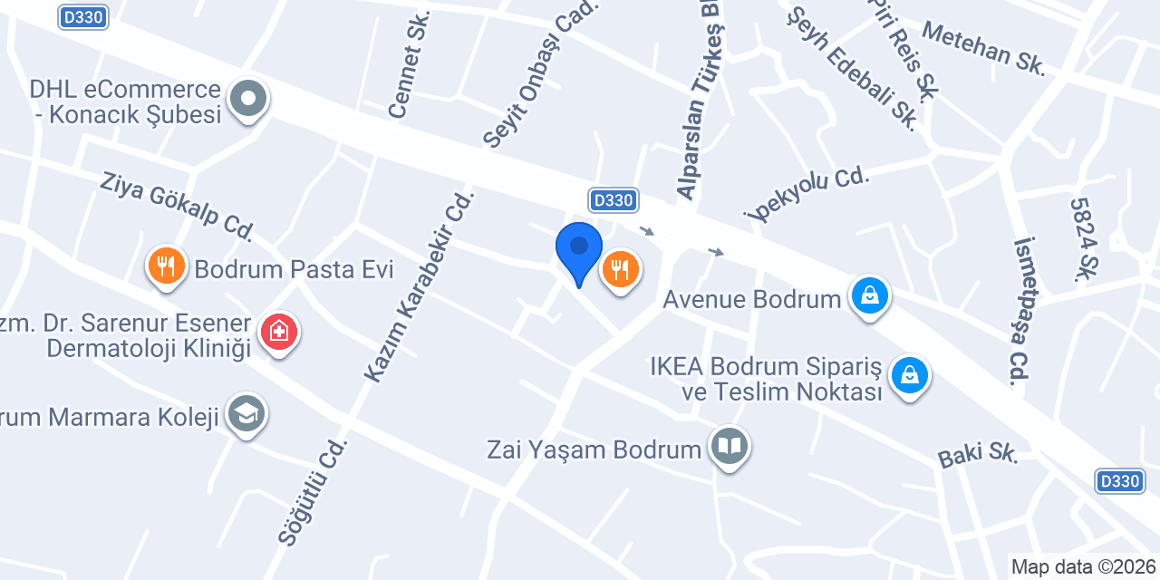 Özel Bodrum İngiliz Kültür Yabancı Dil Kursu konumu