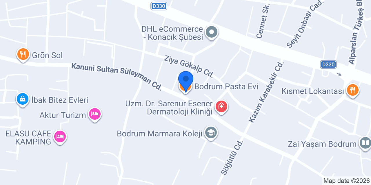 Bodrum Pasta Evi konumu