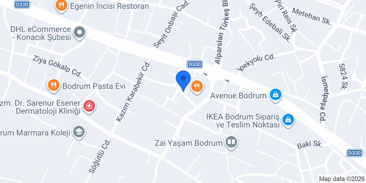 Bodrum Ekoline Haşere İlaçlama konumu