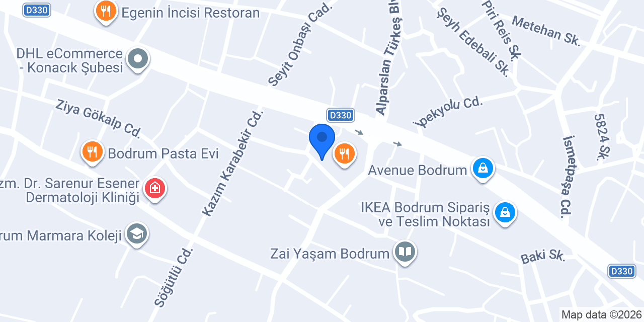 Bodrum Özmert Sigorta konumu