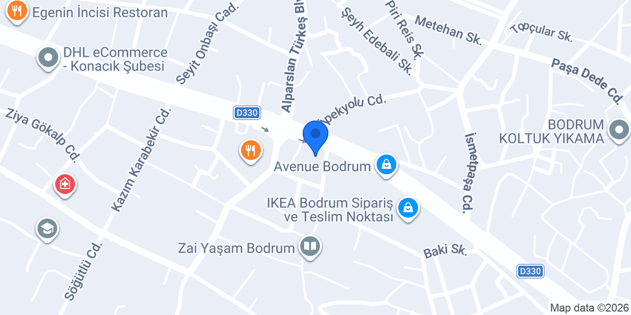 Ash Interni - Bodrum konumu