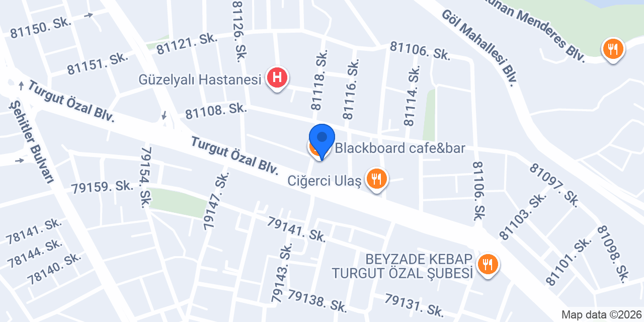 Blackboard cafe&bar konumu