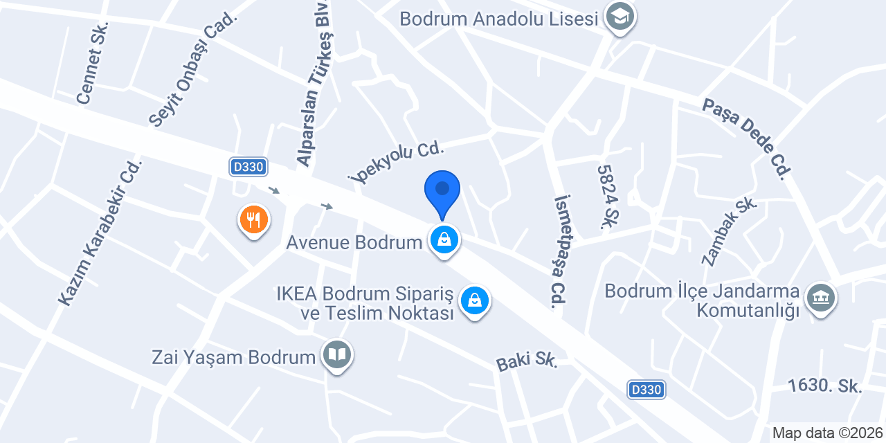 Bodrum terzi hikmet konumu