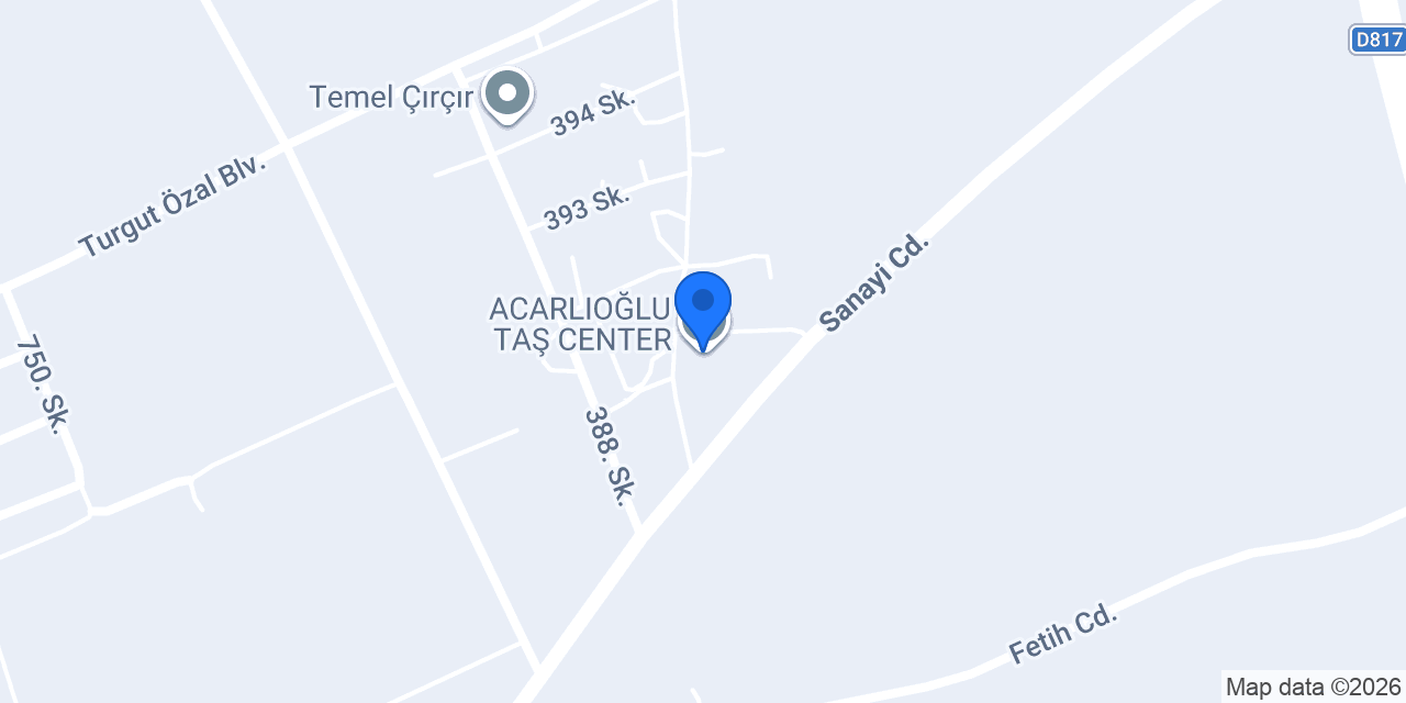 ACARLIOĞLU TAŞ CENTER konumu