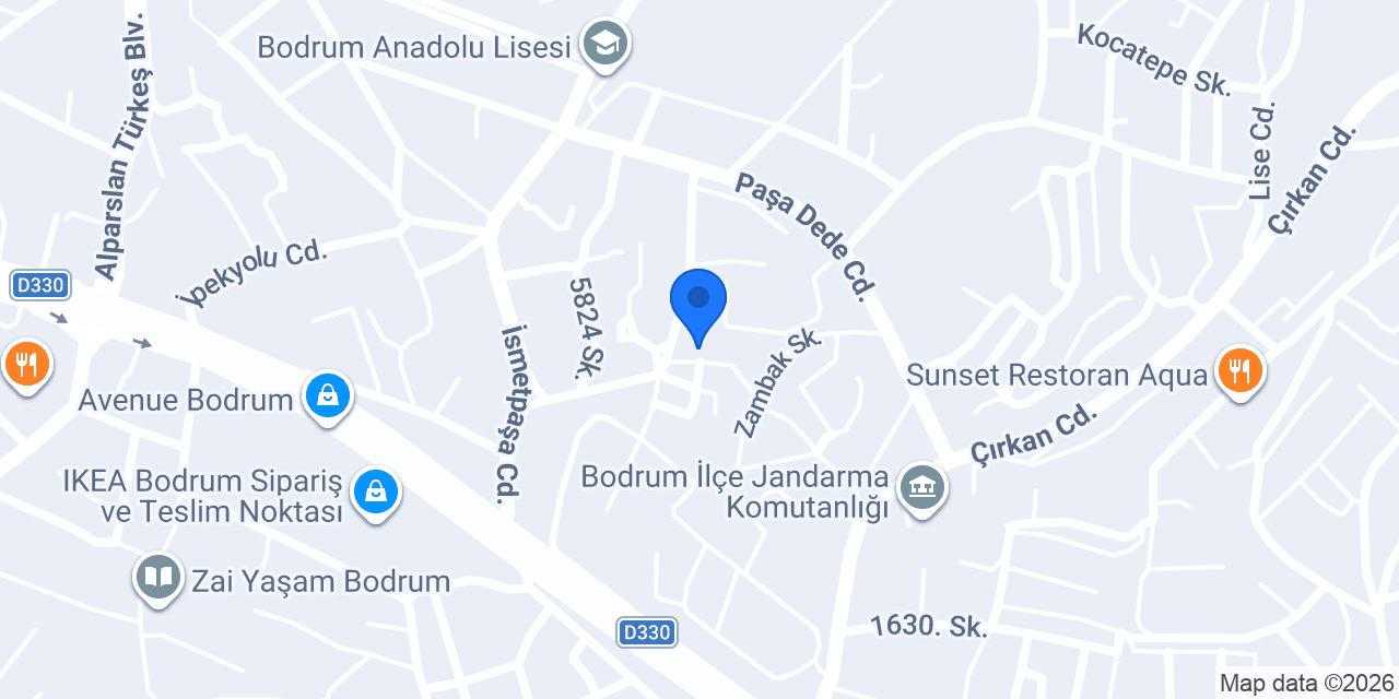 BODRUM KONACIK POLİS LOJMANLARI konumu