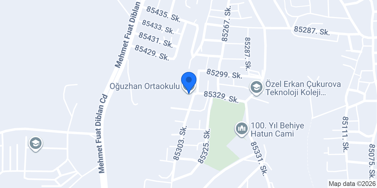 Oğuzhan Ortaokulu konumu