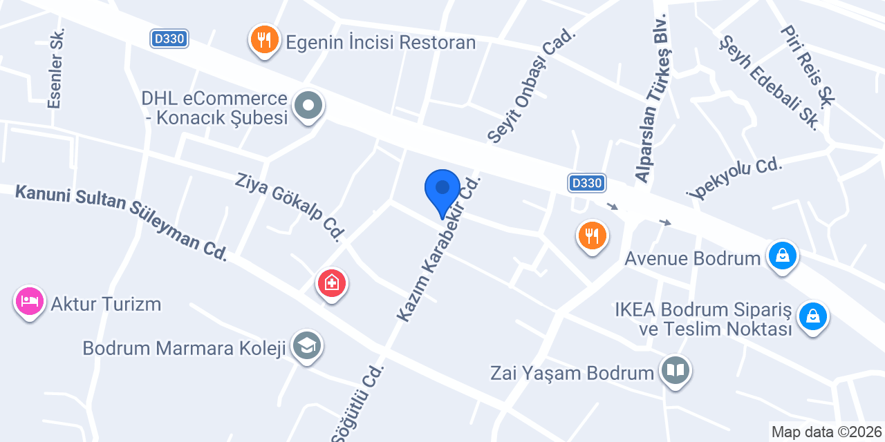 Dr. Ömer Orçun Koçak Muayenehanesi konumu