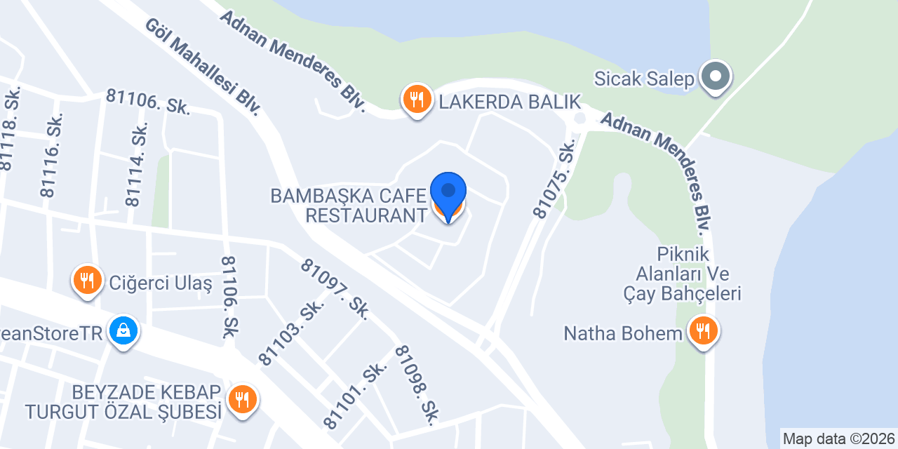 BAMBAŞKA CAFE RESTAURANT konumu