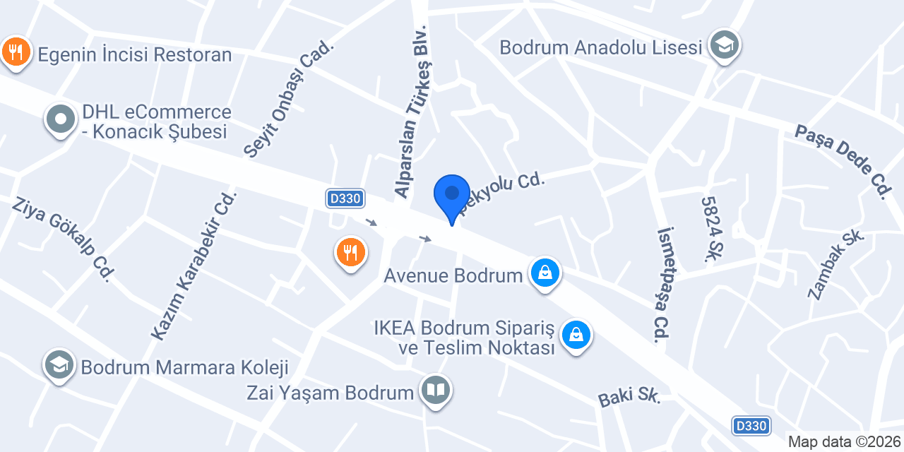 Öz Gaziantep Baklavacım konumu
