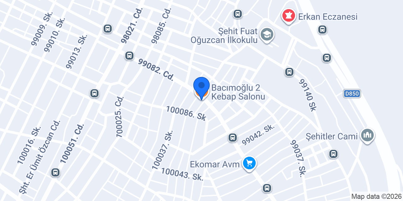 Bacımoğlu 2 Kebap Salonu konumu