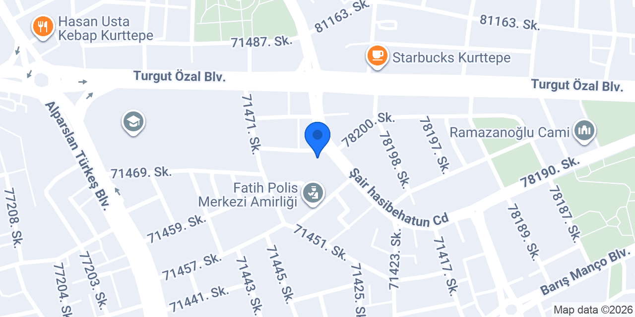 Dörtler Dağıtım Copy Center Adana Şube konumu