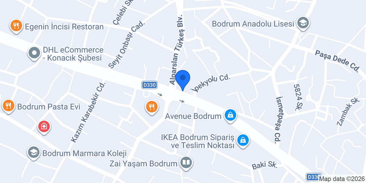 Cömert Market konumu