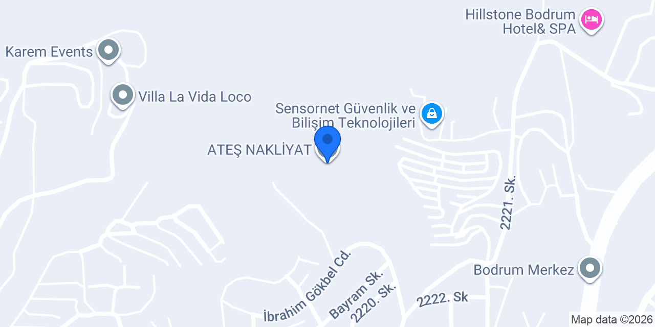 ATEŞ NAKLİYAT konumu