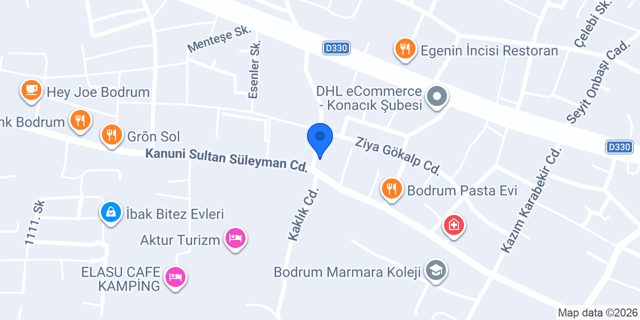 Yoga Center Bodrum konumu
