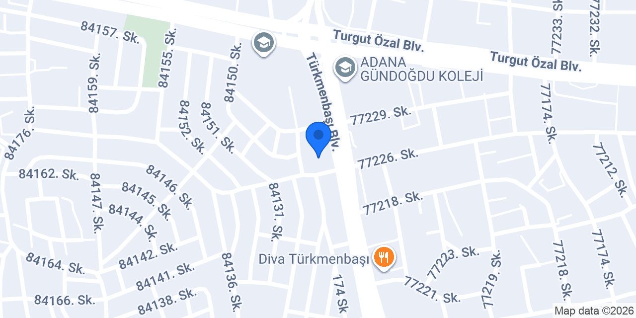 Yeterler İnşaat Tic. ve San. Ltd. Şti. konumu