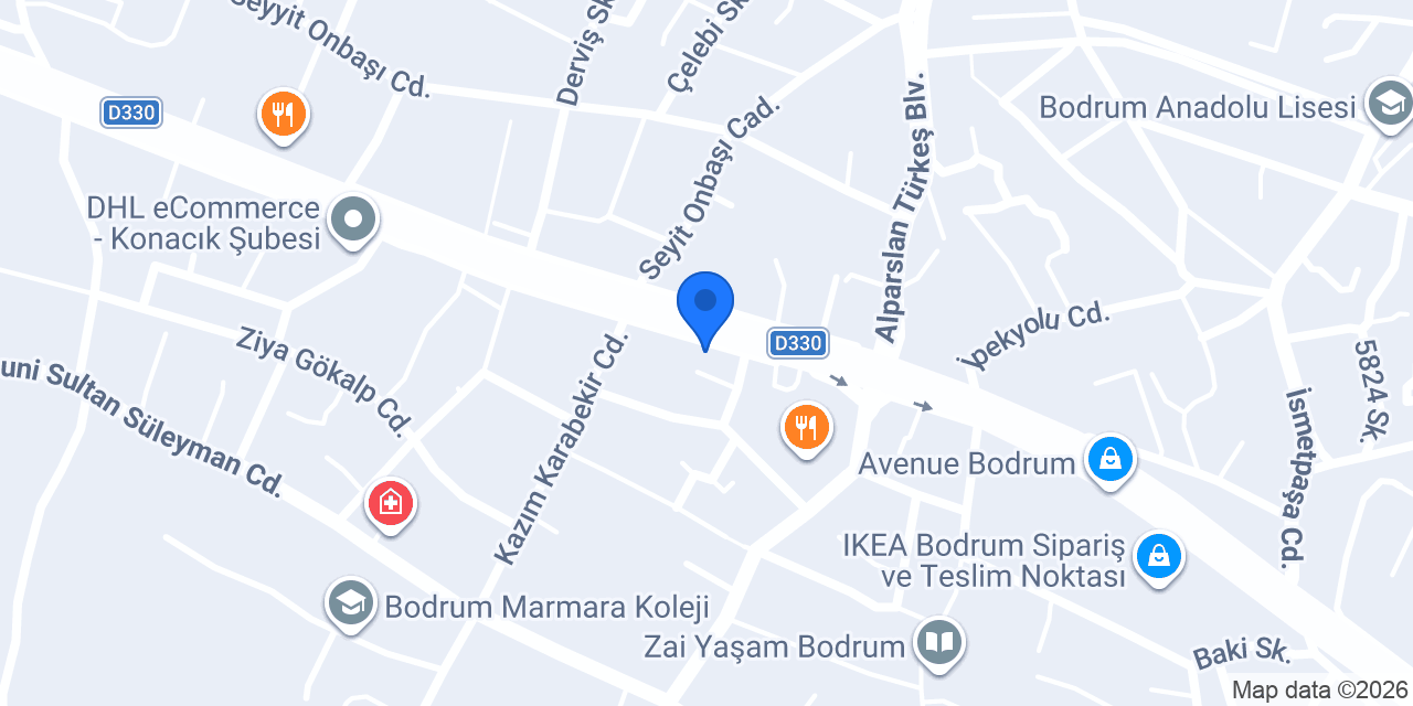 Vodafone Cep Merkezi konumu