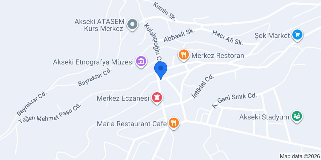 Şahan Teknik Servis konumu