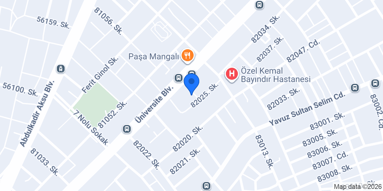 Yetmiş Yedi Pizza konumu