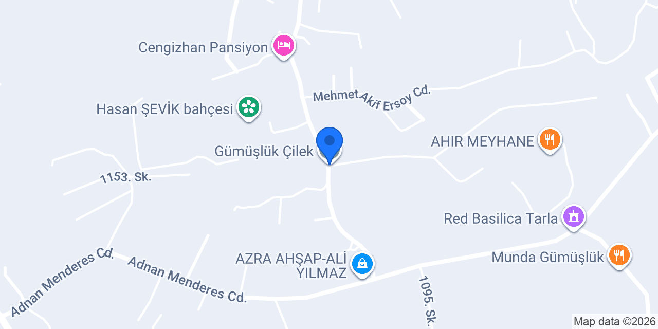 Gümüşlük Çilek konumu