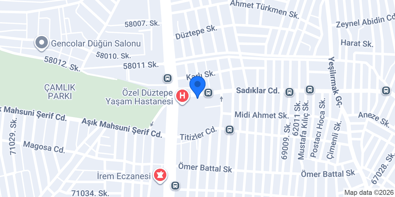 Sarı Gül Optik konumu