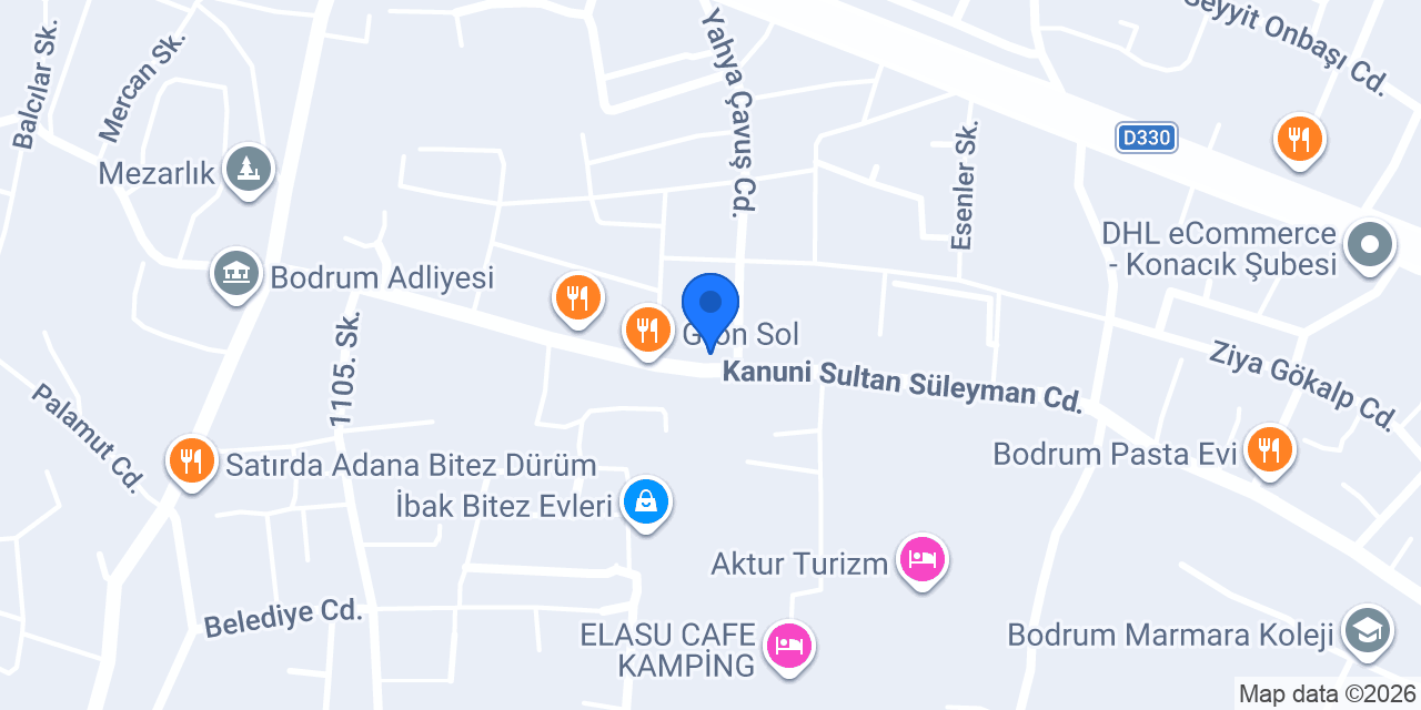 ADW MİMARLIK BODRUM konumu