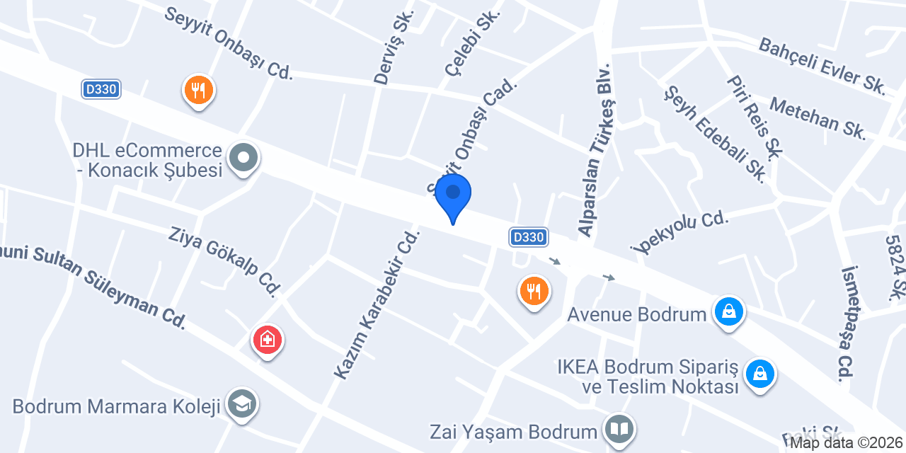 Bodrum Çikolata konumu