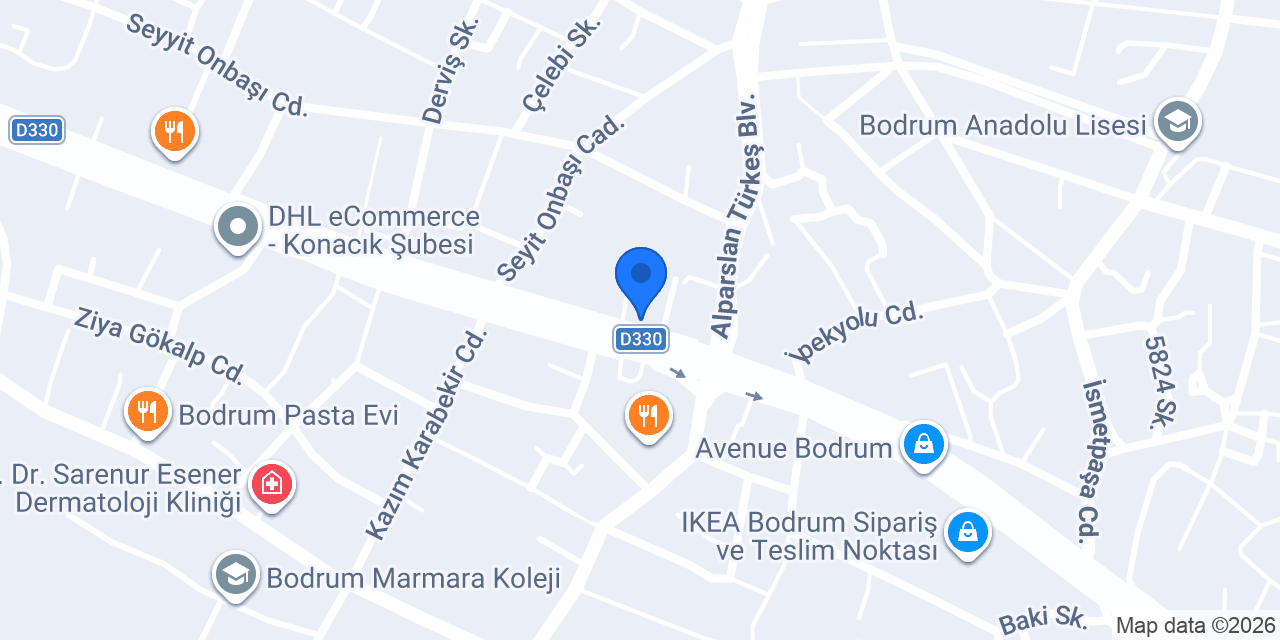 MEGA GARAGE BODRUM konumu