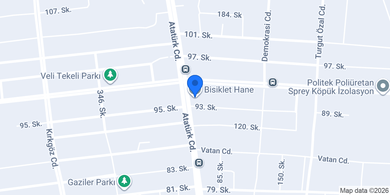 Bisiklet Hane konumu