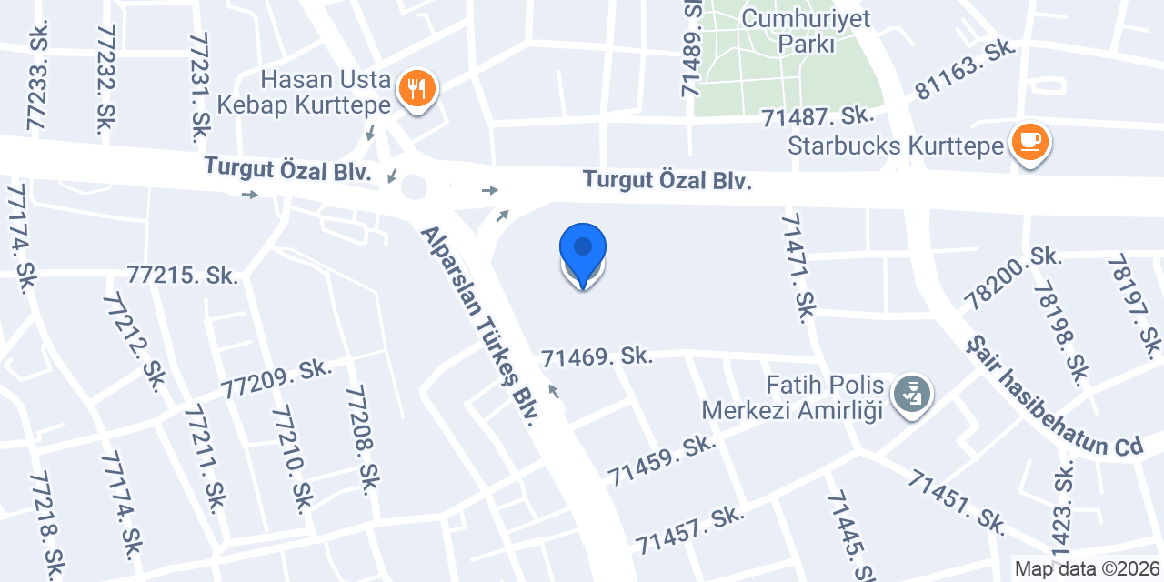 Adana Anadolu Lisesi konumu