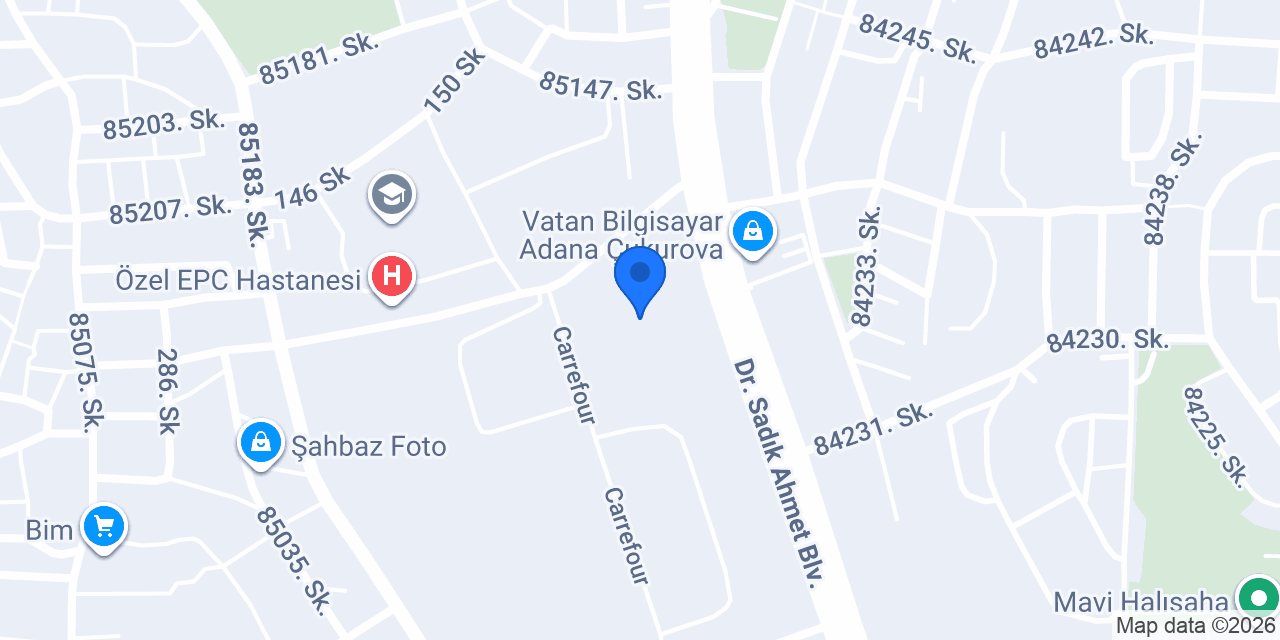 Sancak Ecza Deposu A.Ş. Adana Şubesi konumu