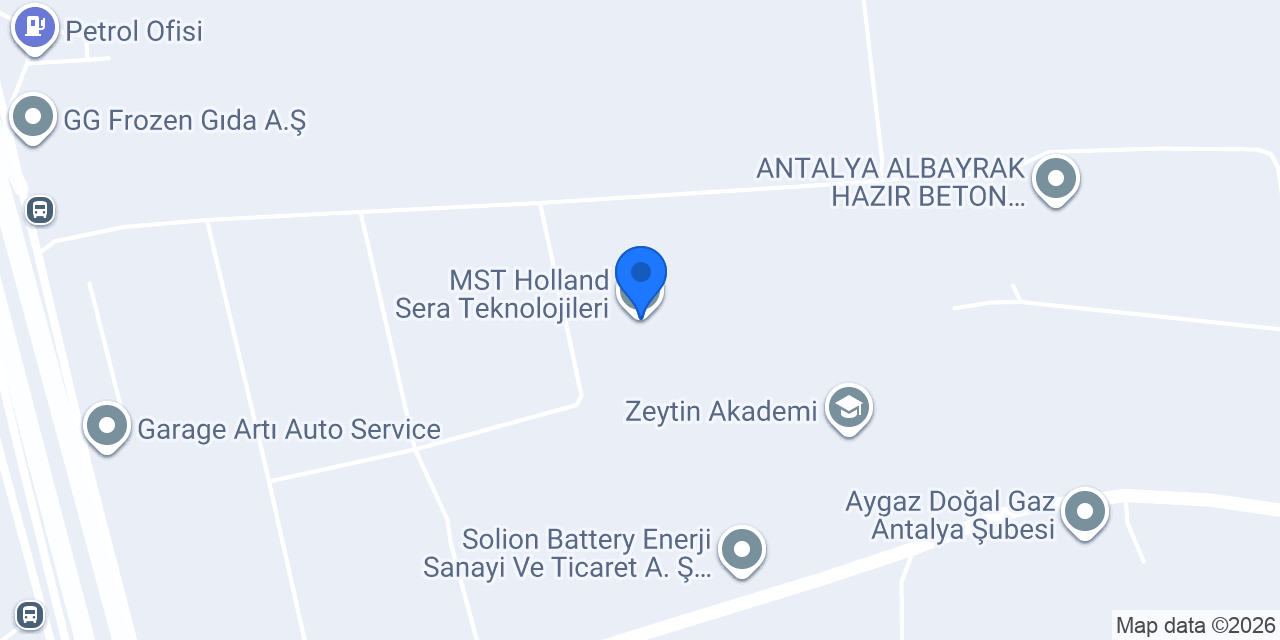 MST Holland Sera Teknolojileri konumu