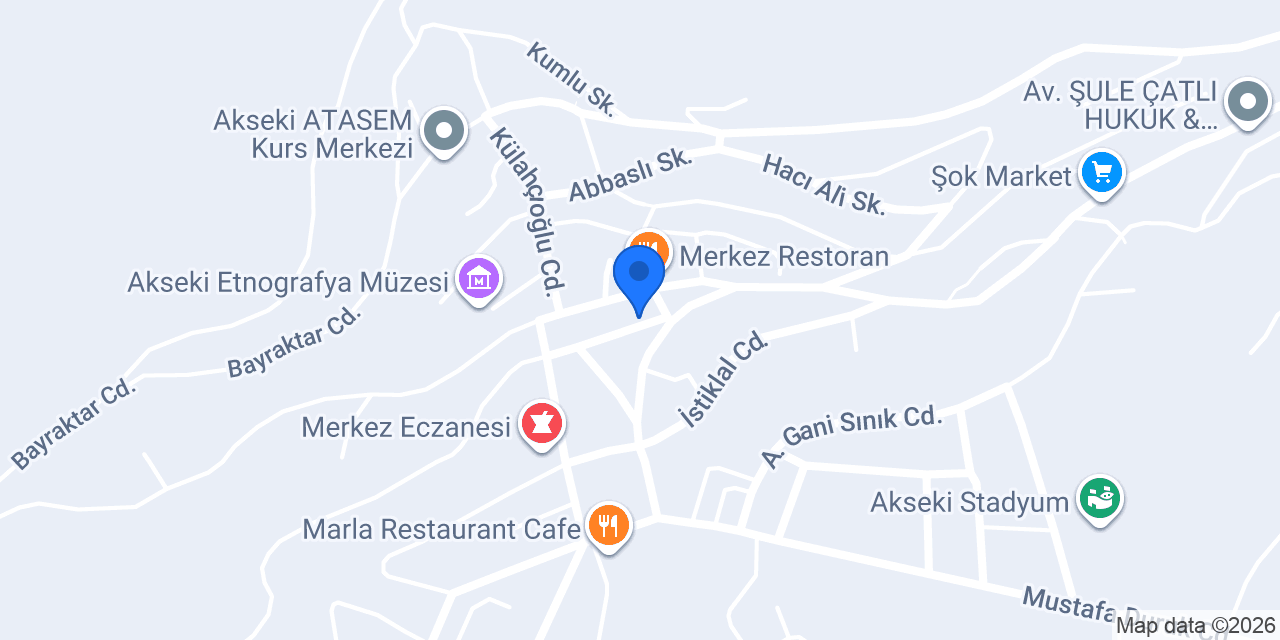 Akseki Noterliği konumu