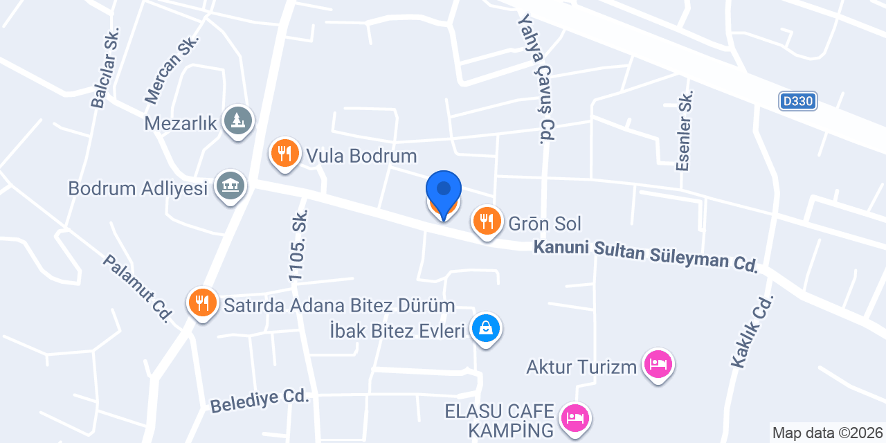 Wonk Bodrum konumu
