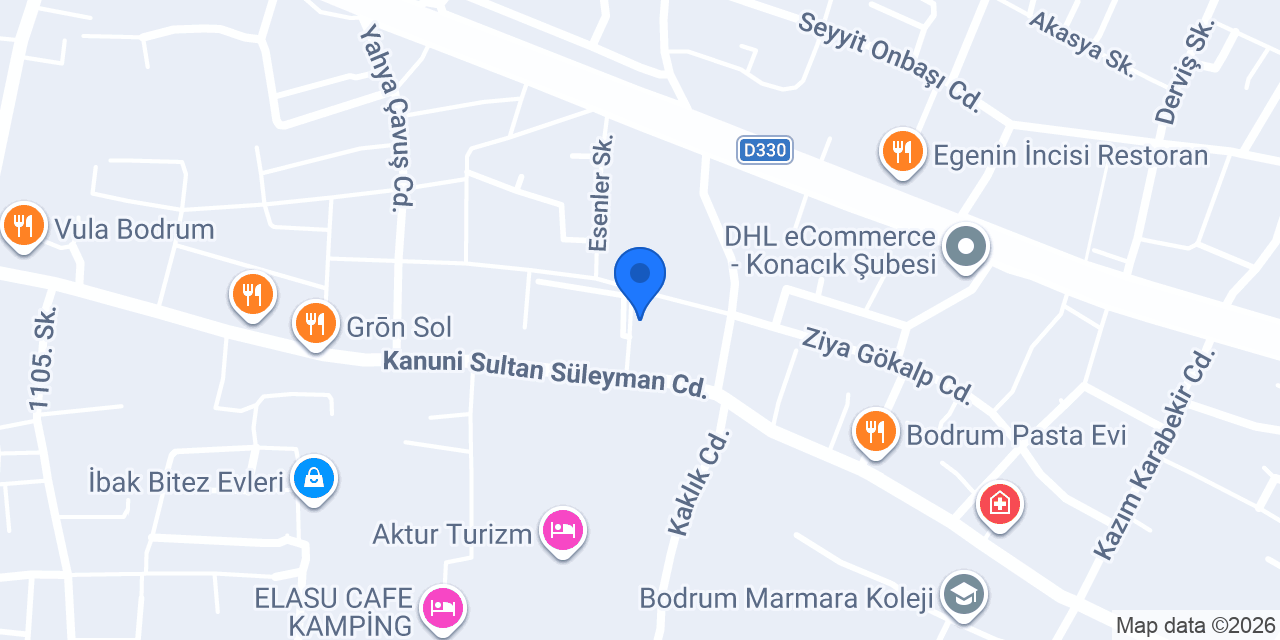 True Bodrum konumu