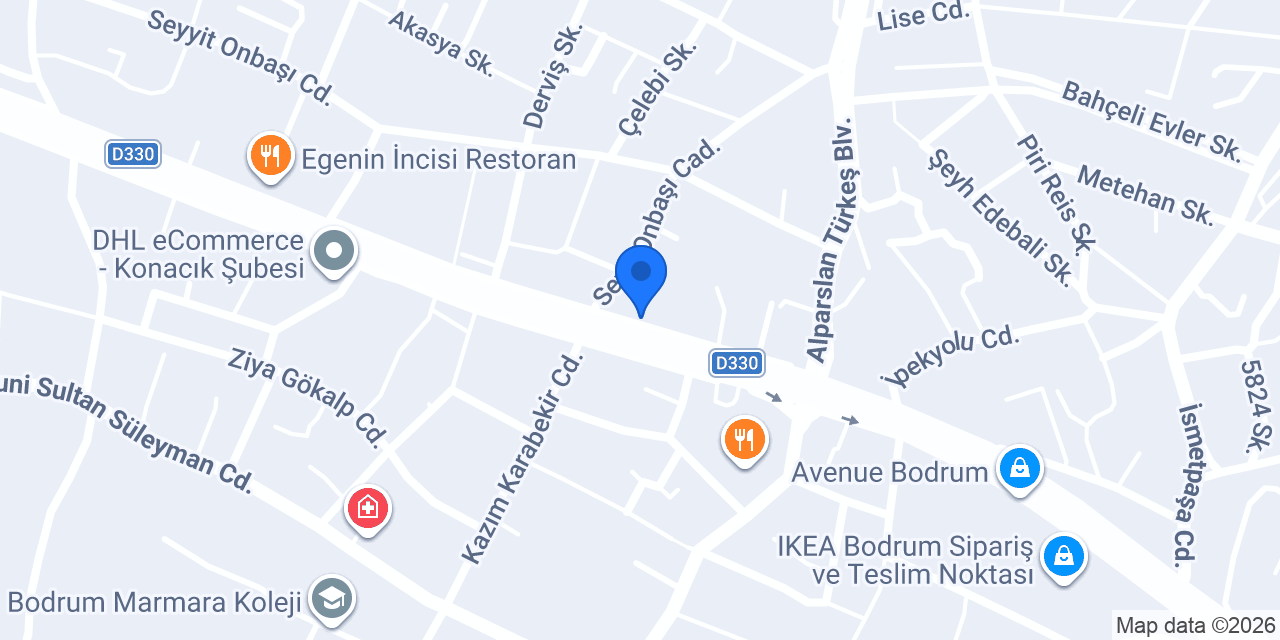 KARAKAŞ MOBİLYA BODRUM konumu