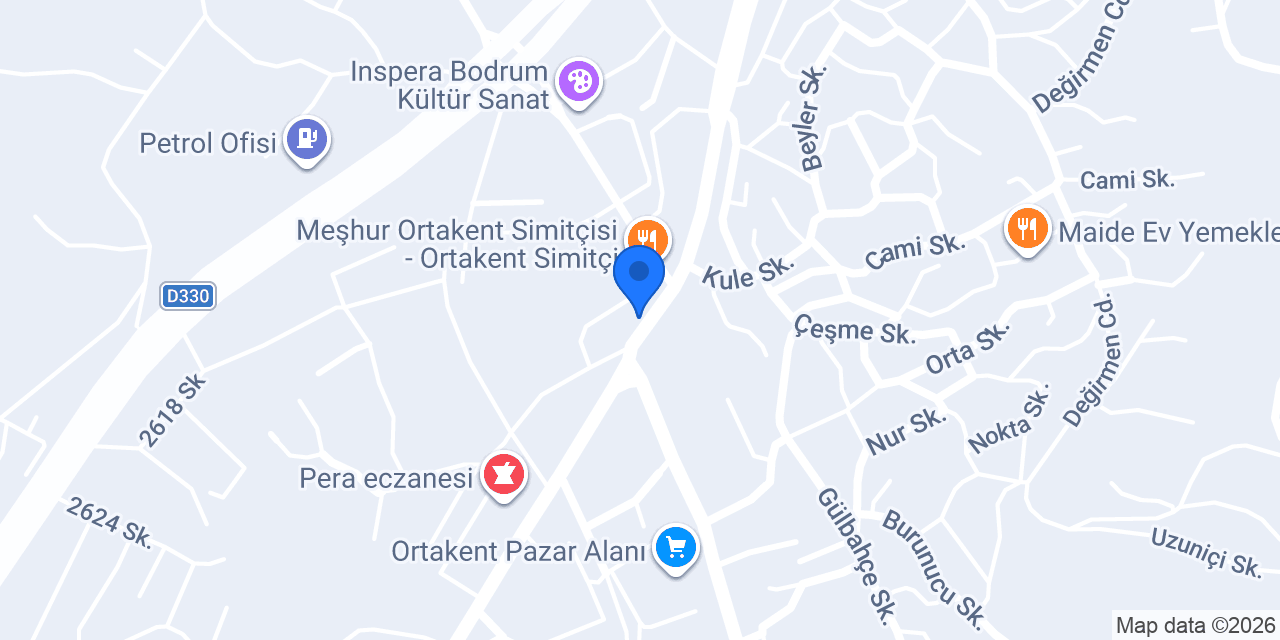 Ortakent Dönercisi konumu