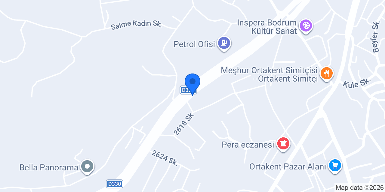 Bera Perde Bodrum | Bodrum Perde & Bodrum Stor Perde konumu
