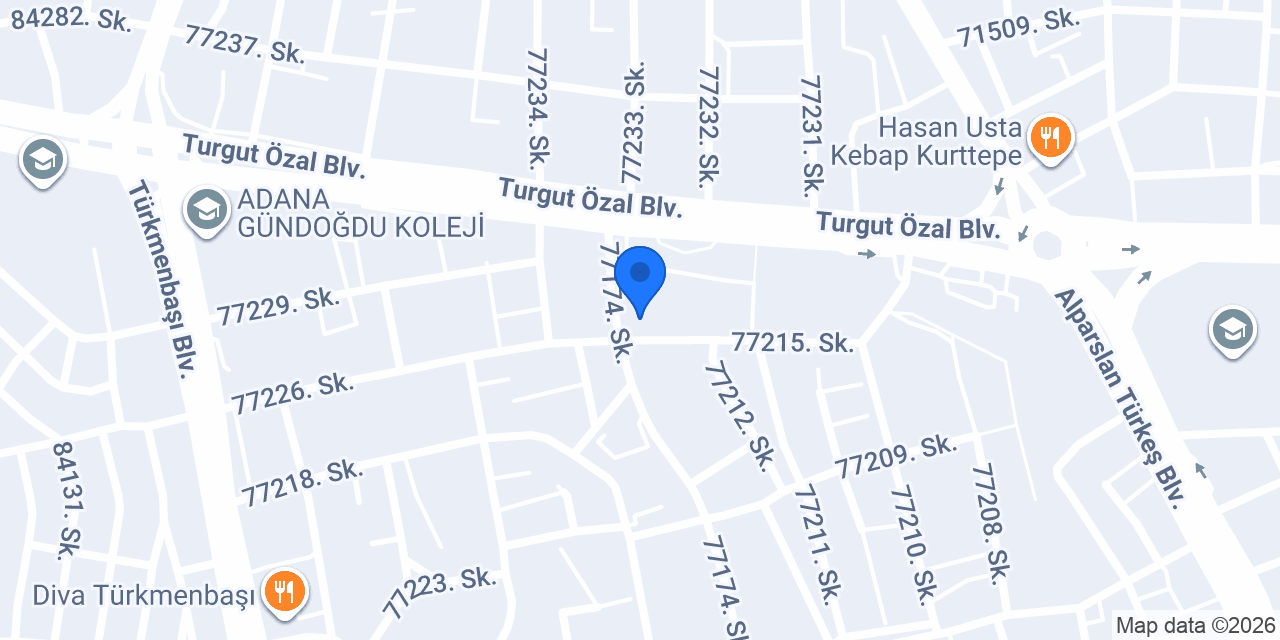 Adana Tombiş Döner konumu