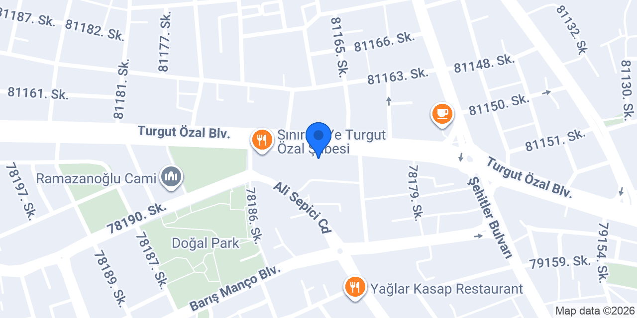 Halkbank Çukurova Şubesi konumu