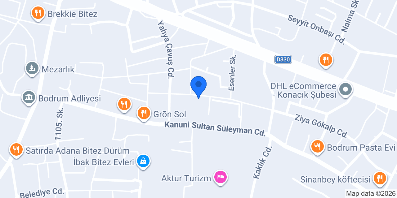 Bodrum Ore Fizyoterapi & Pilates konumu