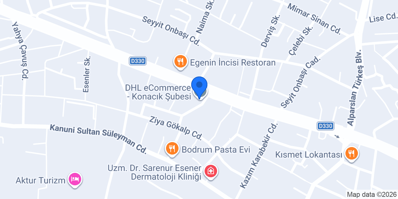 DHL eCommerce - Konacık Şubesi konumu