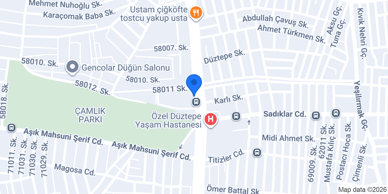 Tambu Sanat Baklava Düztepe Şubesi konumu